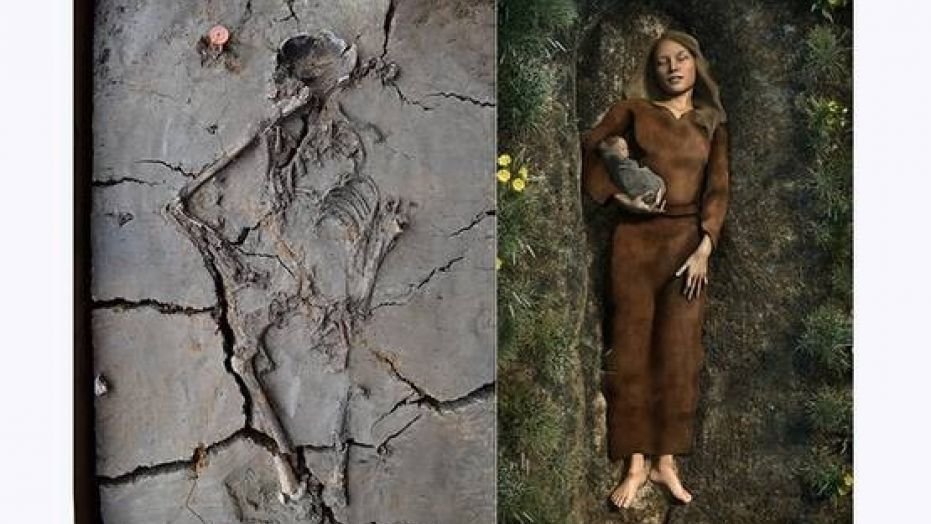 remains of mysterious stone age baby found cradled in mothers arm - Remains of mysterious Stone Age baby found cradled in mother's arm