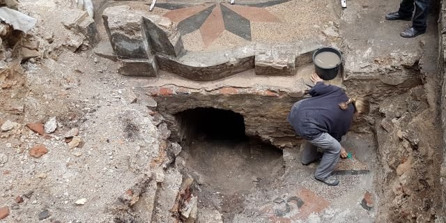 hebrew inscriptions exposed for the first time since historic synagogue was destroyed in the holocaust - Hebrew inscriptions exposed for the first time since historic synagogue was destroyed in the Holocaust