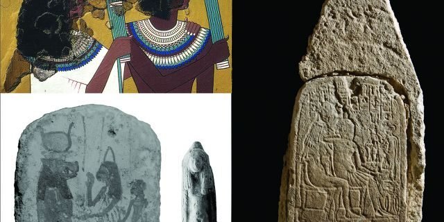 Depictions of head cones in Ancient Egyptian art from the ancient city of Amarna.