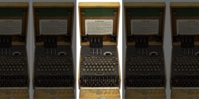 The German enigma machine.