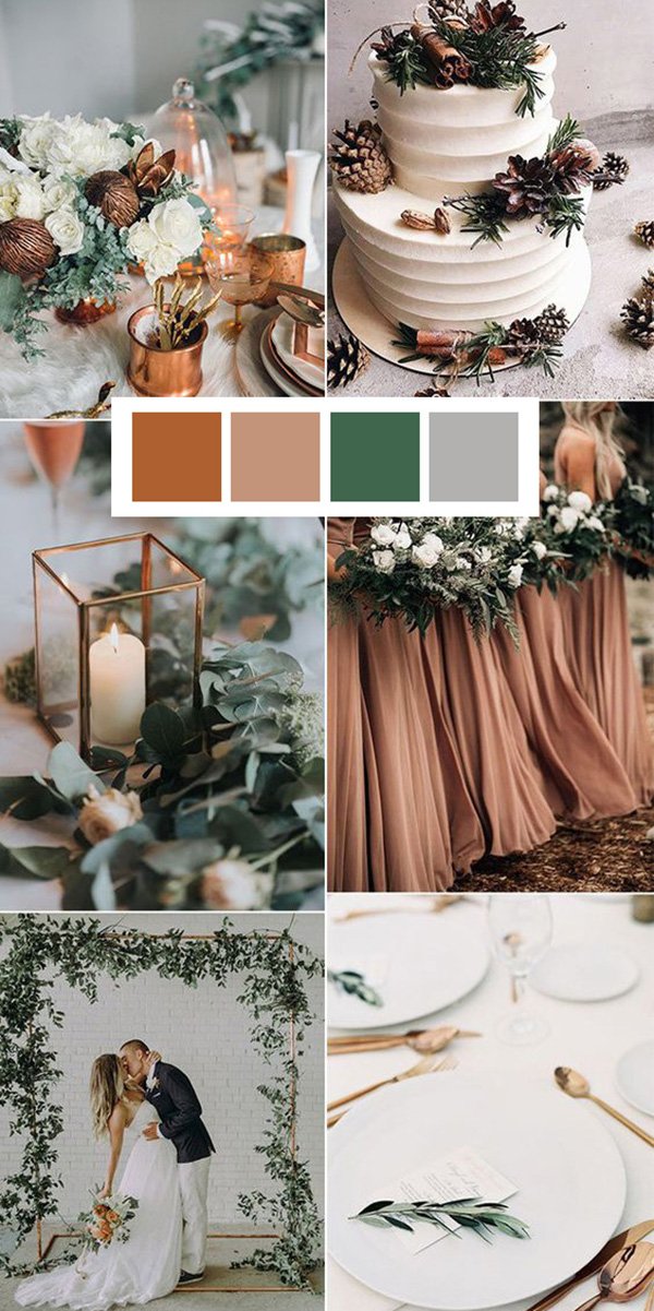 1596323063 554 top 10 winter wedding color ideas for 2020 - Top 10 Winter Wedding Color Ideas for 2020