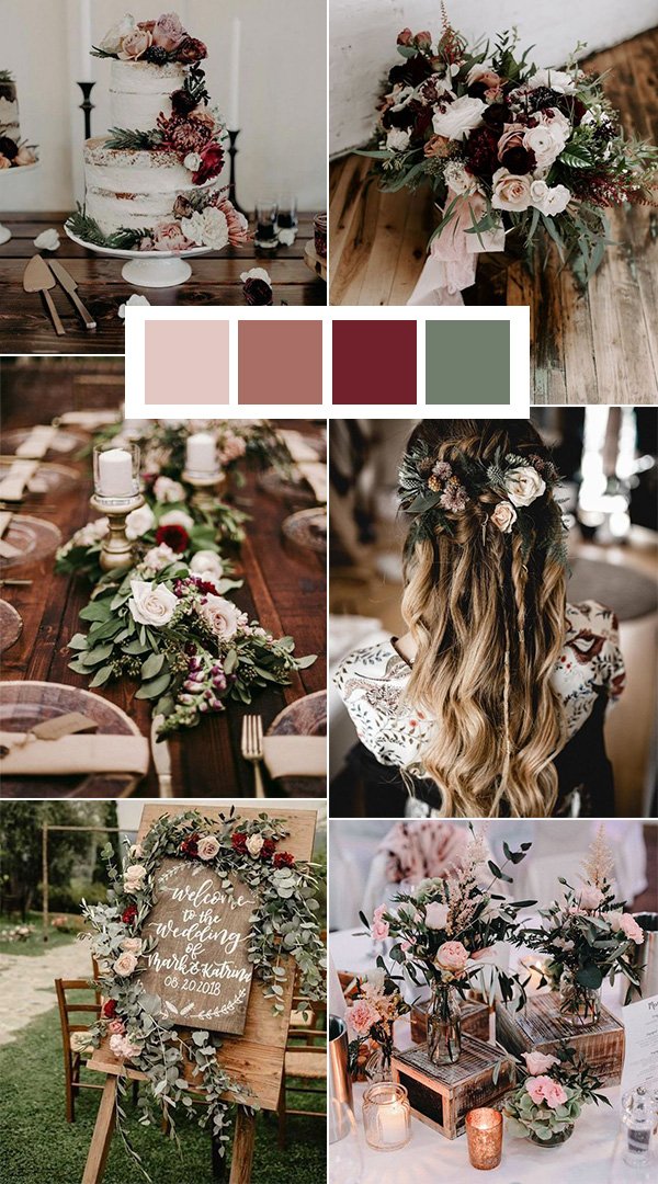 top 10 winter wedding color ideas for 2020 - Top 10 Winter Wedding Color Ideas for 2020