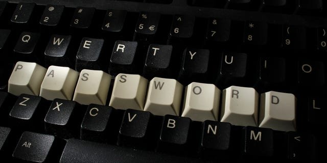 A computer keyboard with letters stacked forming the word 'password.'(REUTERS/Kacper Pempel)