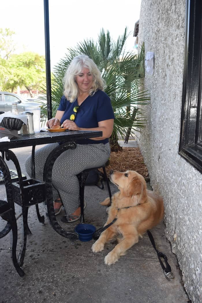2. Corner Table Please 1 - Training Your Dog To Behave At Pet Friendly Restaurants