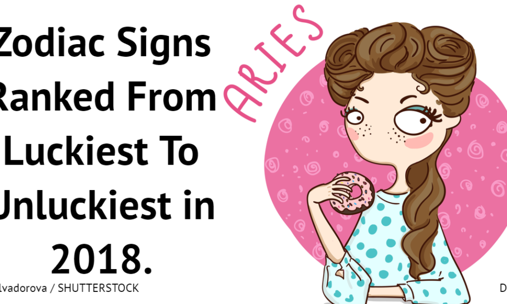 zodiac signs ranked from luckiest to unluckiest in 2018 hangover cure 1000x600 - Zodiac Signs Ranked From Luckiest To Unluckiest in 2018. – Hangover Cure
