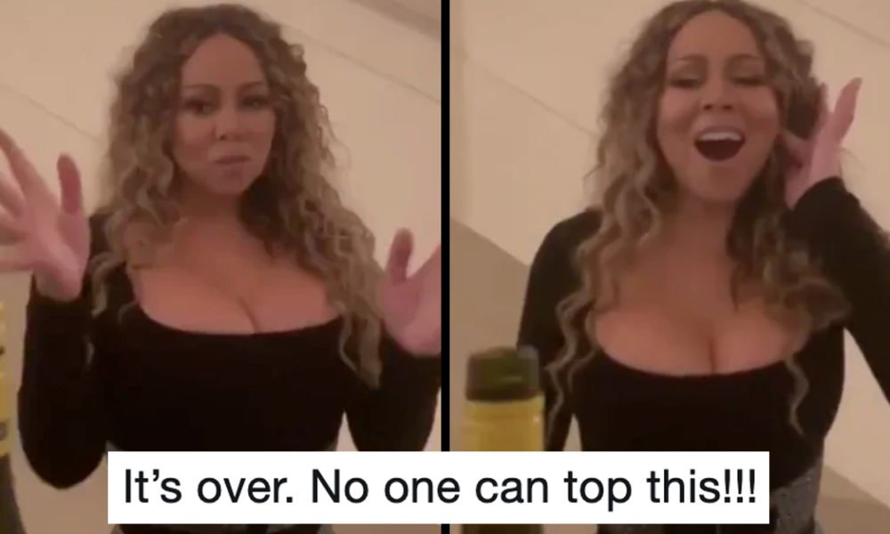Everybody Go Home, Mariah Carey Just Won The Bottle Cap Challenge